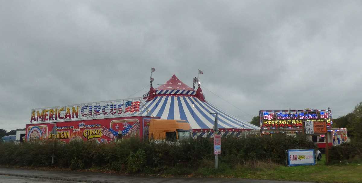 Uncle Sam's American Circus near the Maypole